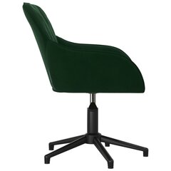 Biroja krēsls vidaXL, tumši zaļš цена и информация | Офисные кресла | 220.lv