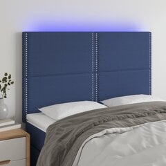 Изголовье со светодиодом, 144x5x118/128 см, синее цена и информация | Кровати | 220.lv