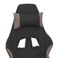Spēļu krēsls ar kāju balstu, melns/brūns цена и информация | Biroja krēsli | 220.lv