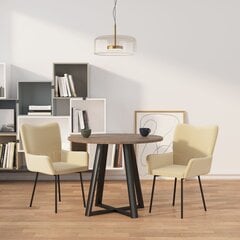 Обеденные стулья, 2 шт., белые цена и информация | Стулья для кухни и столовой | 220.lv