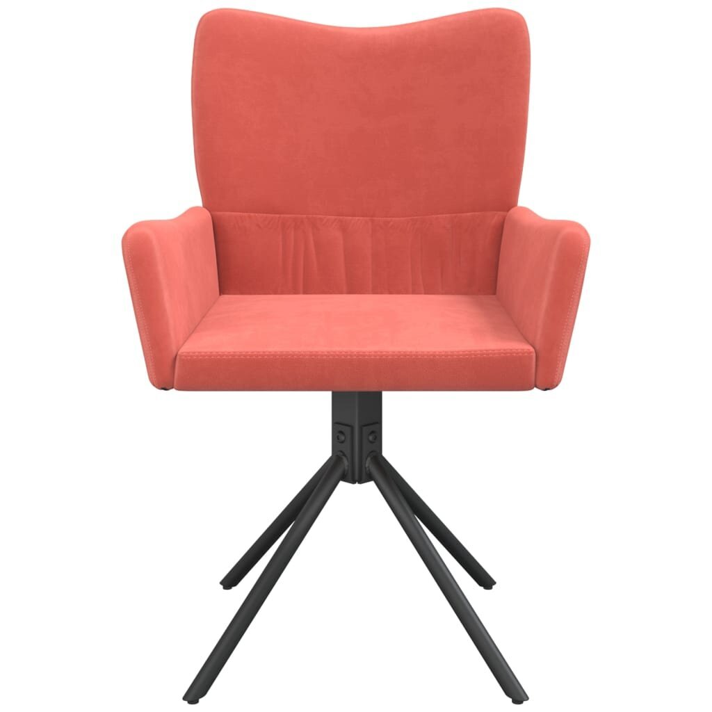 Grozāmie ēdamistabas krēsli, 2gab., rozā cena un informācija | Virtuves un ēdamistabas krēsli | 220.lv