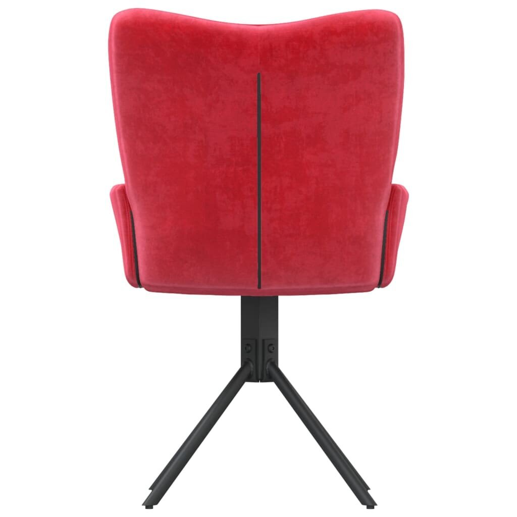 Grozāmie ēdamistabas krēsli, 2gab., sarkans cena un informācija | Virtuves un ēdamistabas krēsli | 220.lv