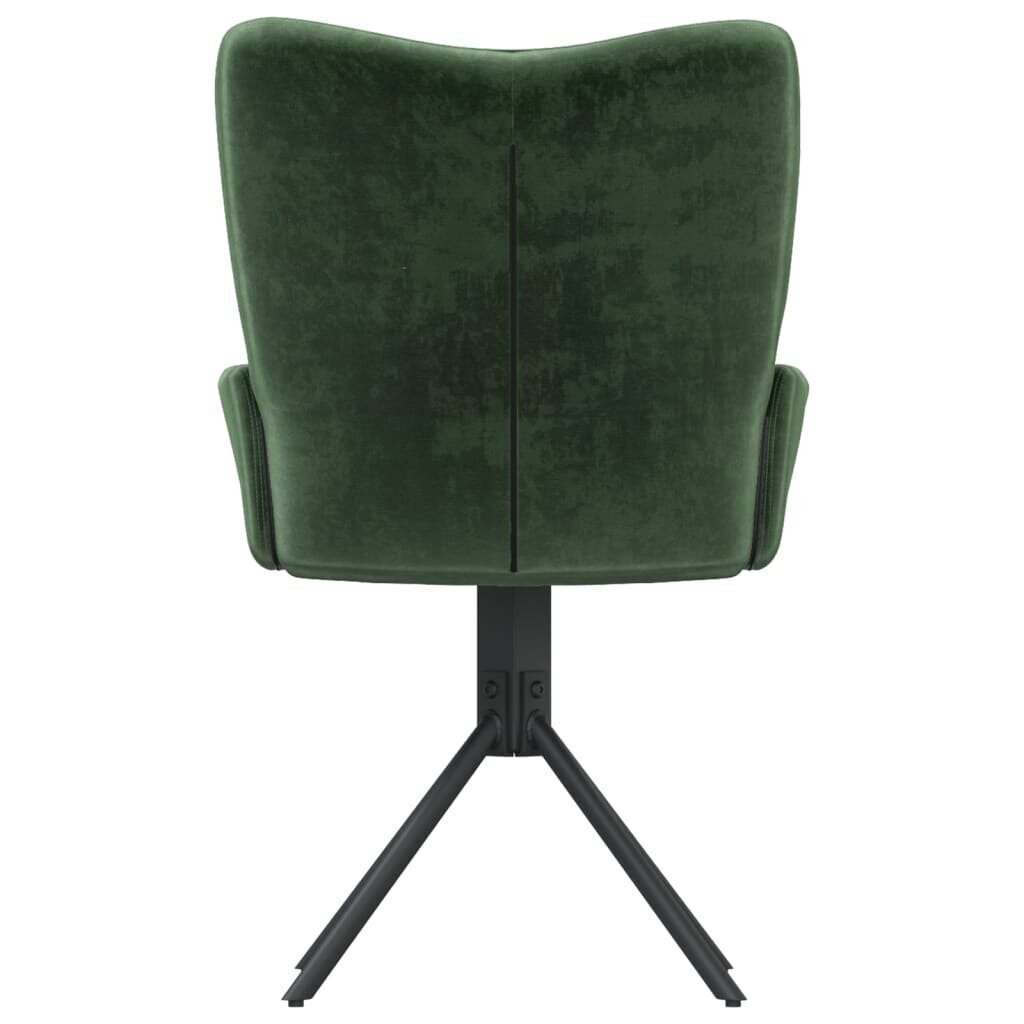 Grozāmie ēdamistabas krēsli, 2 gab., tumši zaļš cena un informācija | Virtuves un ēdamistabas krēsli | 220.lv