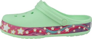 Шлепанцы для девочек Crocs Fun Lab Unicorn Band Clog, зеленый цвет цена и информация | Детские резиновые сабо | 220.lv