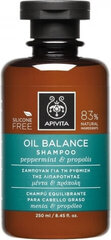 Šampūns taukainiem matiem Apivita Oily Balancing Shampoo, 250 ml cena un informācija | Šampūni | 220.lv