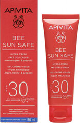 Saules aizsardzības krēms sejai Apivita Bee Sun Safe Hydra Fresh Face Gel Cream Spf30, 50 ml cena un informācija | Sauļošanās krēmi | 220.lv