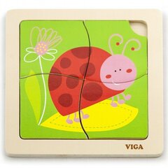 Развивающий пазл из дерева Viga Ladybird (3153) 1402 цена и информация | Игрушки для малышей | 220.lv