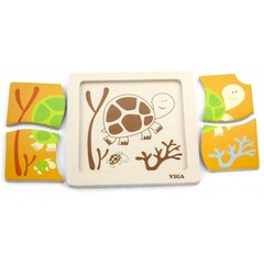 Izglītojoša koka puzle Bruņurupucis Viga (3286) 1433 cena un informācija | Rotaļlietas zīdaiņiem | 220.lv