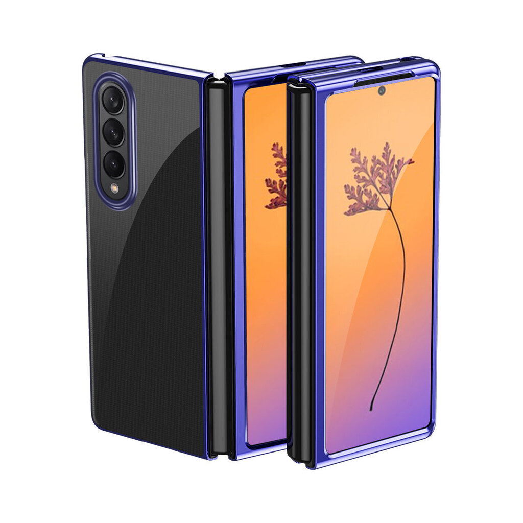 Plating Case piemērots Samsung Galaxy Z Fold 4, zils цена и информация | Telefonu vāciņi, maciņi | 220.lv