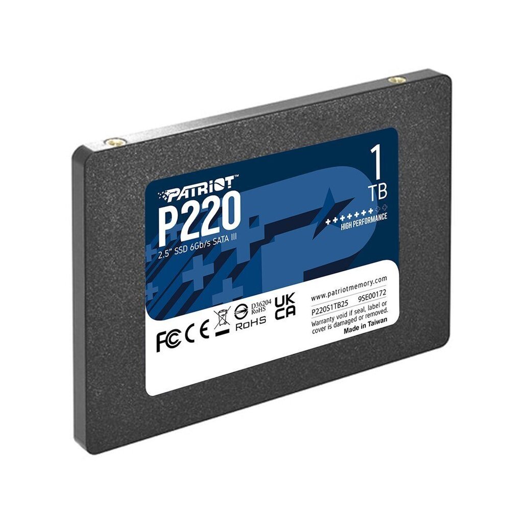 Patriot P220, 1TB (P220S1TB25) cena un informācija | Iekšējie cietie diski (HDD, SSD, Hybrid) | 220.lv