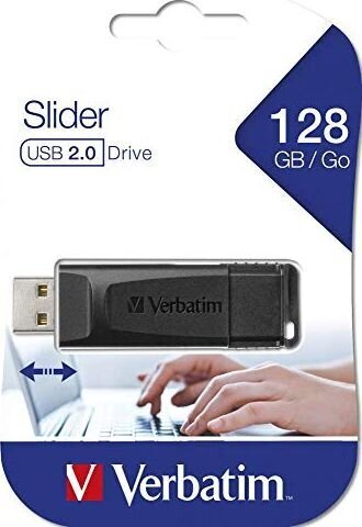 Verbatim Store N Go Slider (49328), 128 GB cena un informācija | USB Atmiņas kartes | 220.lv