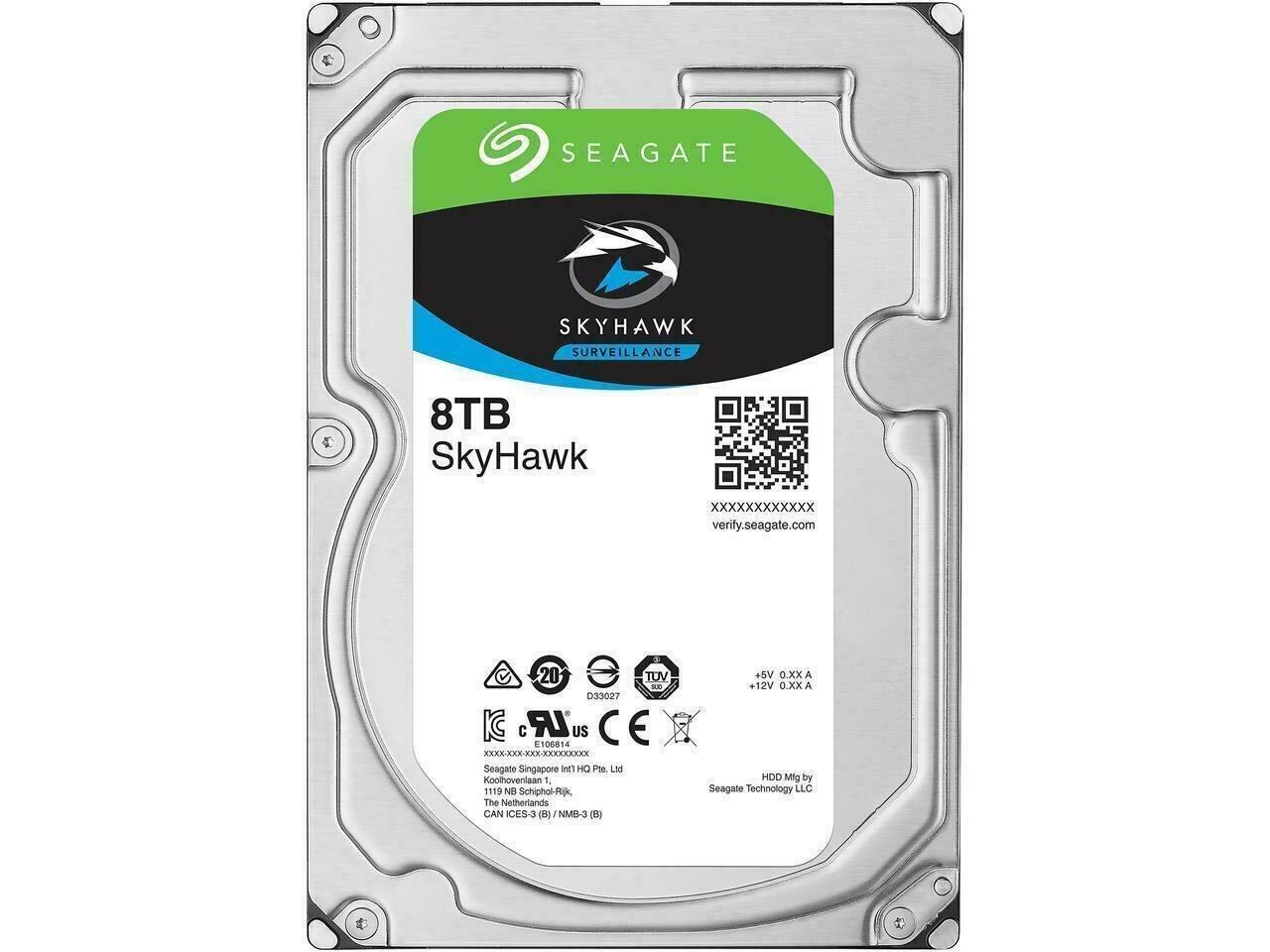 Seagate SkyHawk Surveillance, 8TB (ST8000VE000) cena un informācija | Iekšējie cietie diski (HDD, SSD, Hybrid) | 220.lv