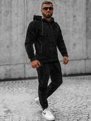 Vīriešu treniņtērps melns Izor O/3A133/A135-50059-XXL cena un informācija | Sporta apģērbs vīriešiem | 220.lv