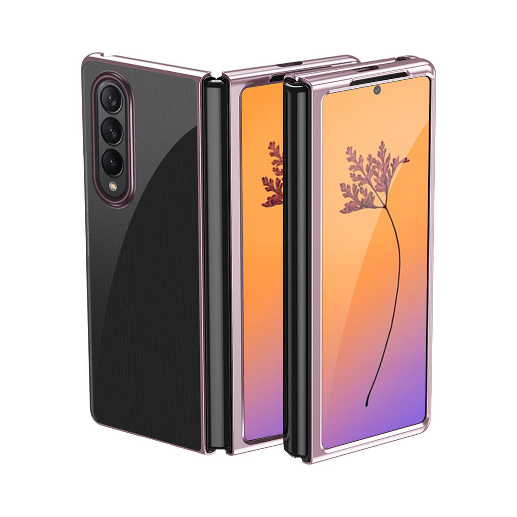 Plating Case piemērots Samsung Galaxy Z Fold 4, rozā cena un informācija | Telefonu vāciņi, maciņi | 220.lv