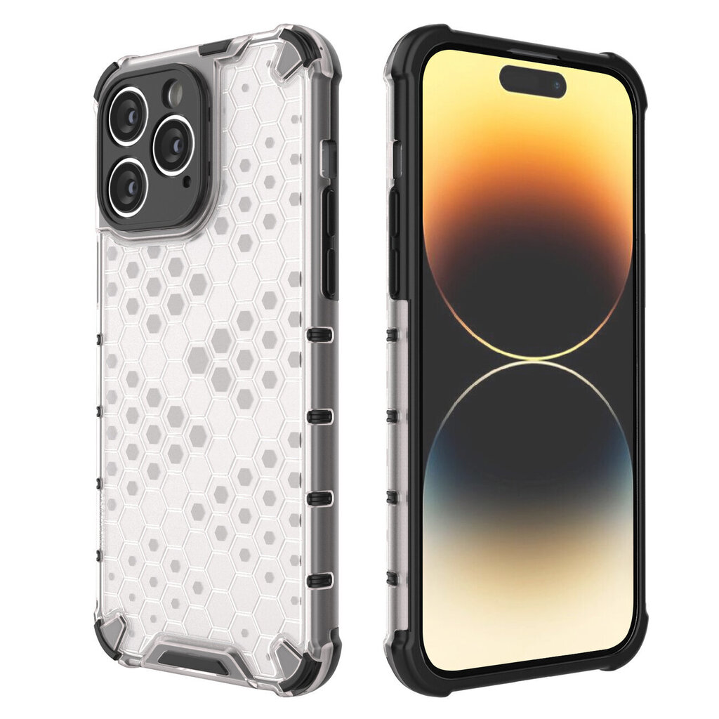 Hurtel Honeycomb piemērots iPhone 14 Pro, caurspīdīgs cena un informācija | Telefonu vāciņi, maciņi | 220.lv