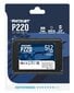 Patriot P220, 512GB (P220S512G25) cena un informācija | Iekšējie cietie diski (HDD, SSD, Hybrid) | 220.lv