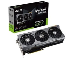 Asus TUF Gaming GeForce RTX 4070 Ti 12GB GDDR6X OC Edition (TUF-RTX4070TI-O12G-GAMING) цена и информация | Видеокарты (GPU) | 220.lv