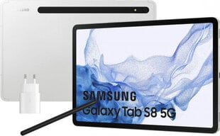 Планшет Samsung Galaxy Tab S8+ Серебристый 11" цена и информация | Планшеты | 220.lv