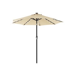 Saliekams lietussargs ar LED saules apgaismojumu Ø 270 cm cena un informācija | Saulessargi, markīzes un statīvi | 220.lv