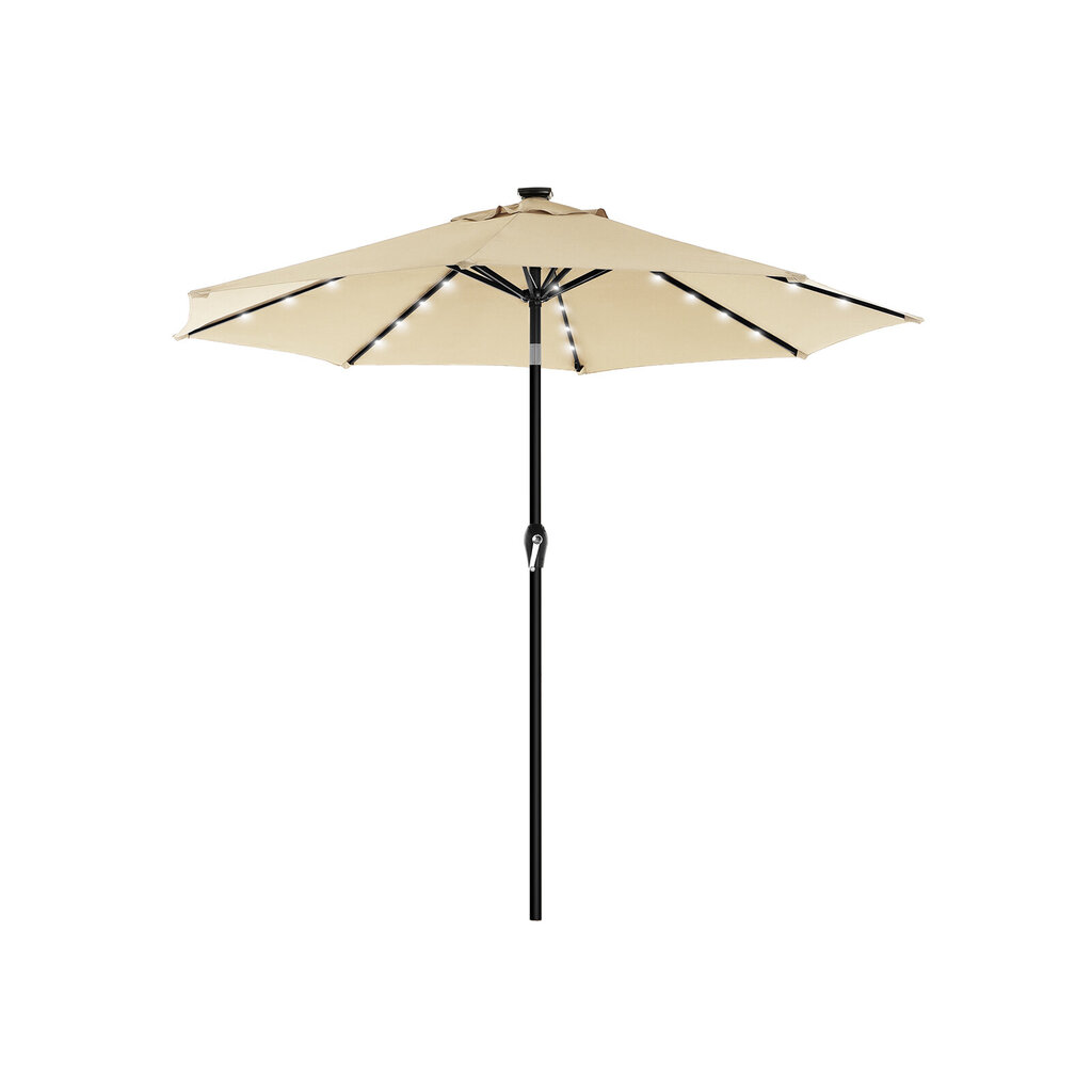 Saliekams lietussargs ar LED saules apgaismojumu Ø 270 cm cena | 220.lv