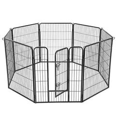 Suņu būris Feandrea, izgatavots no 8 paneļiem 77 x 100 cm cena un informācija | Transportēšanas būri, somas | 220.lv