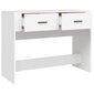 Konsoles galdiņš vidaXL, 100x39x75 cm, balts cena un informācija | Konsoles galdiņi | 220.lv