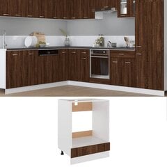 Virtuves skapis cepeškrāsnij, 60x46x81,5cm, brūns cena un informācija | Virtuves skapīši | 220.lv