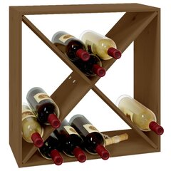 Vīna pudeļu plaukts, 62x25x62cm, medus brūns цена и информация | Кухонные шкафчики | 220.lv