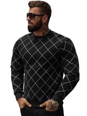 Vīriešu melns džemperis Karon O/D7459-50081-XL cena un informācija | Vīriešu džemperi | 220.lv