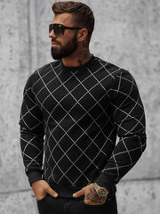 Vīriešu melns džemperis Karon O/D7459-50081-XL cena un informācija | Vīriešu džemperi | 220.lv