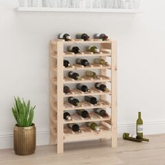 Vīna pudeļu plaukts, 61,5x30x107,5cm, brūns цена и информация | Кухонные шкафчики | 220.lv