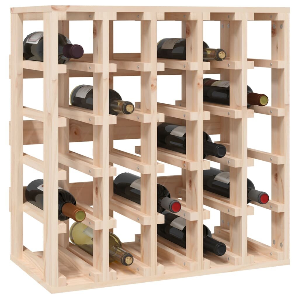Vīna pudeļu plaukts, 58,5x33x60,5cm, brūns cena un informācija | Virtuves skapīši | 220.lv
