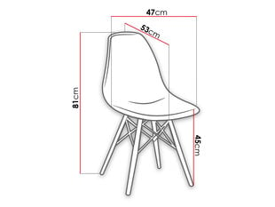 Galds LARRY ROUND + 4 BETTY krēsli - balti цена и информация | Комплекты мебели для столовой | 220.lv