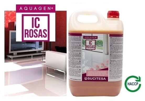 Grīdas tīrīšanas līdzeklis ar biospirtu Aquagen IC Rosas, 5 l cena un informācija | Tīrīšanas līdzekļi | 220.lv