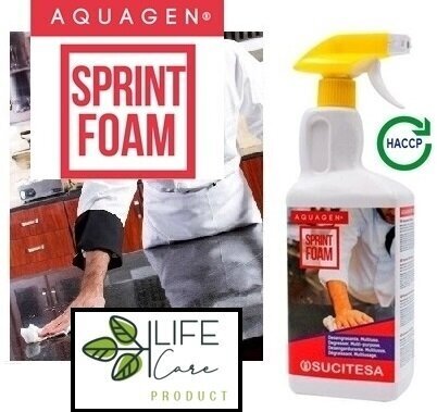 Tauku noņēmējs Aquagen Sprint Foam, 1L цена и информация | Tīrīšanas līdzekļi | 220.lv