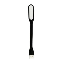 Mini LED lampa silikona USB melna cena un informācija | Adapteri un USB centrmezgli | 220.lv