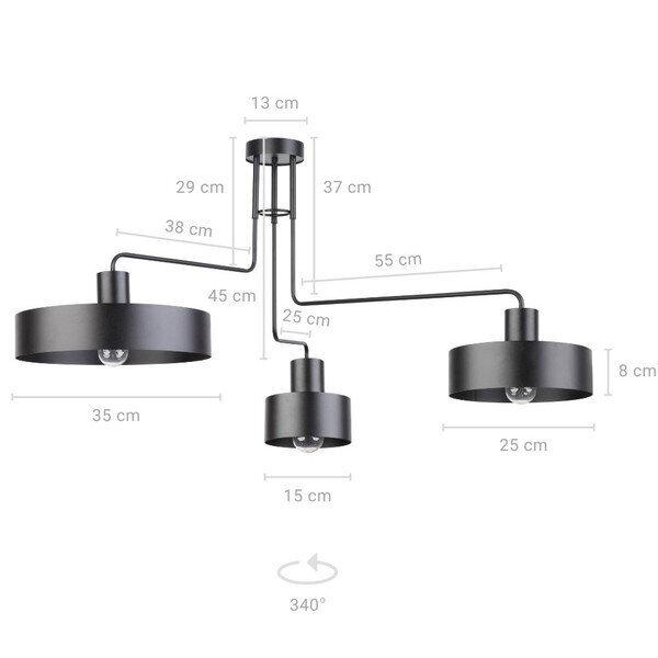 Griestu lampa Vasco 31553 cena un informācija | Griestu lampas | 220.lv