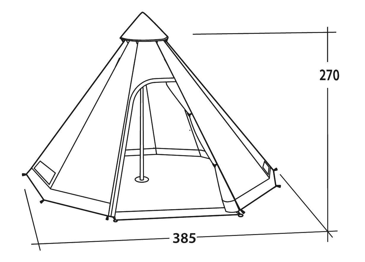 Telts Moonlight Bell Easy Camp, pelēka cena un informācija | Teltis | 220.lv