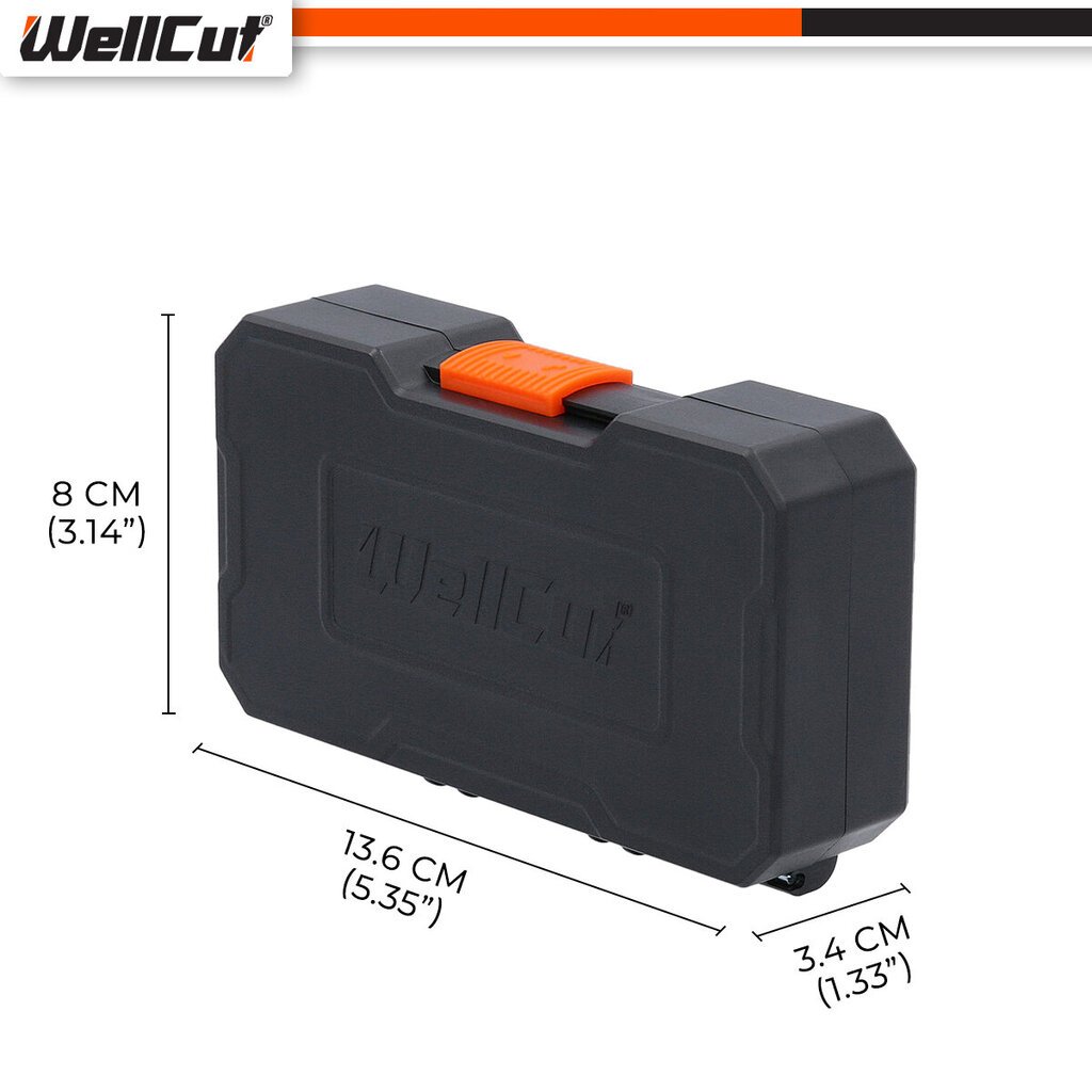 Skrūvgriežu uzgaļu komplekts 42 gab. UK BRAND, WellCut® WC-SDB42U cena un informācija | Rokas instrumenti | 220.lv