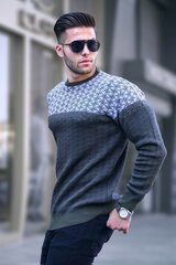 Vīriešu haki krāsas džemperis Boron PK5977-49822-XL цена и информация | Мужские свитера | 220.lv
