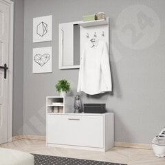 Nagi Barcelona-white (белый) цена и информация | Шкафы в прихожую | 220.lv