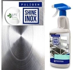 Puligen tērauda un alumīnija pulēšanas līdzeklis Shine Inox, 750 ml cena un informācija | Tīrīšanas līdzekļi | 220.lv