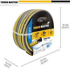 Усиленный садовый поливочный шланг 30m. (-5°C iki +65°C) UK BRAND, TOUGH MASTER® TM-GH330 цена и информация | Оборудование для полива | 220.lv