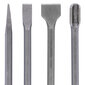 Kaltu komplekts 4 gab. SDS-Plus , UK BRAND, WellCut® WC-CHISEL4 цена и информация | Rokas instrumenti | 220.lv