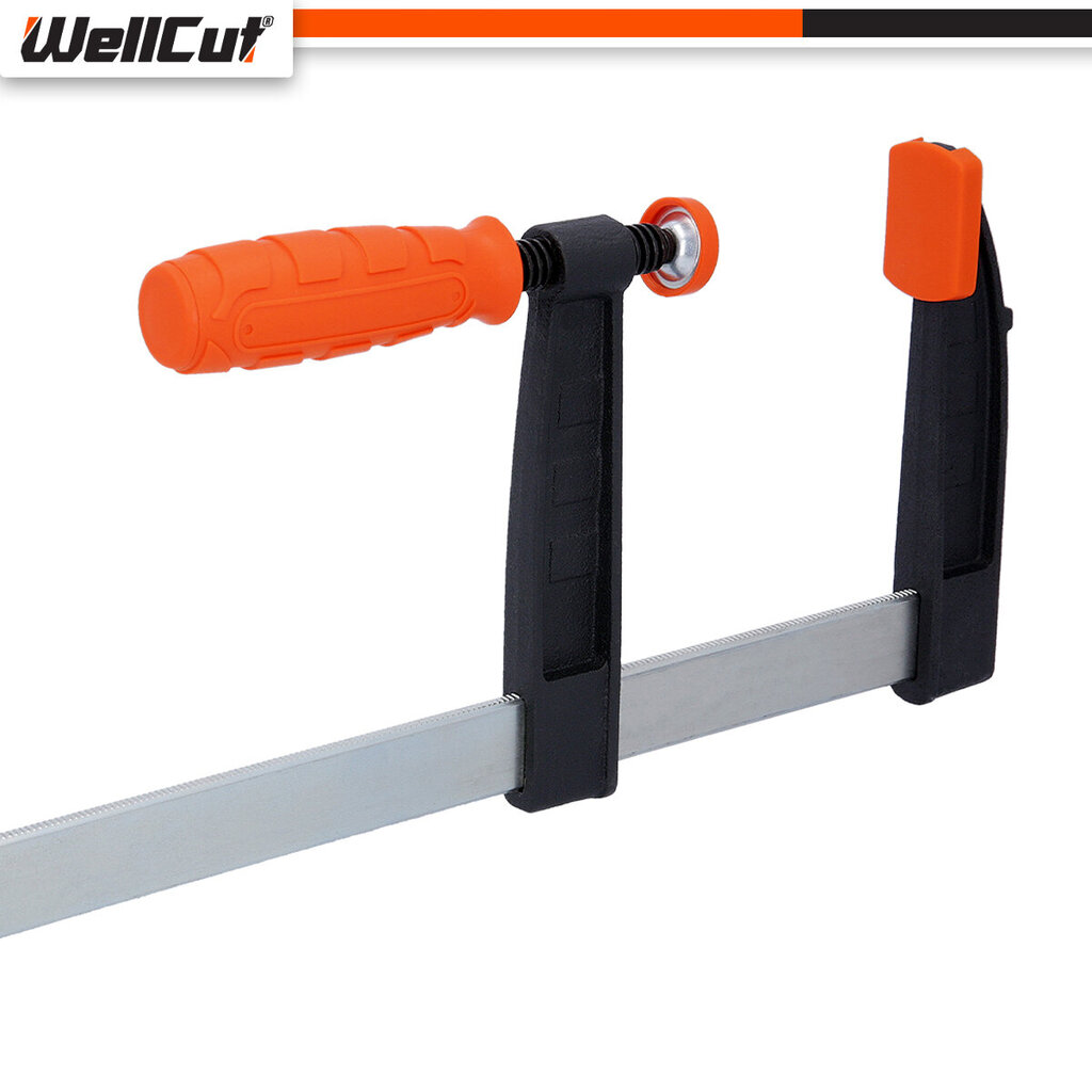 Vienas rokas mini ātrās fiksācijas spīles ( 890 x 170 x 35 mm ) UK BRAND WellCut WC-FC1280 cena un informācija | Rokas instrumenti | 220.lv