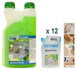 Ecomix Floor Apple Scented grīdu tīrīšanas līdzeklis, 12 gab цена и информация | Очистители | 220.lv