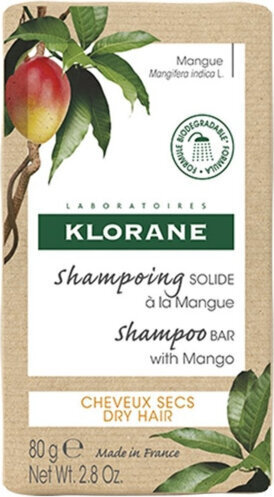 Šampūns Klorane Mango Solid, 80 gr cena un informācija | Šampūni | 220.lv