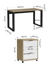 Rakstāmgalds Biurko Maro I, melns cena un informācija | Datorgaldi, rakstāmgaldi, biroja galdi | 220.lv