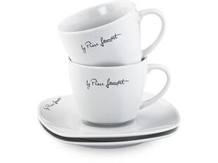 Фарфоровые чашки с тарелкой Lamart Dine цена и информация | Стаканы, фужеры, кувшины | 220.lv