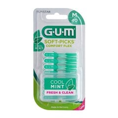 GUM Gumijas starpzobu birstes SoftPicks Comfort Flex Mint 40 gab. cena un informācija | Zobu pastas, birstes | 220.lv